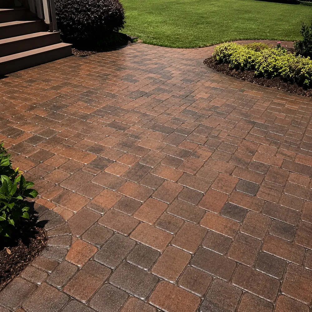 Paver cleaning & sealing — after
