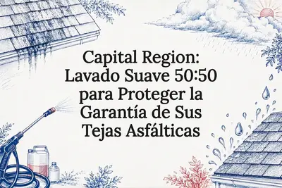 Capital Region: Lavado Suave 50:50 para Proteger la Garantía de Sus Tejas Asfálticas