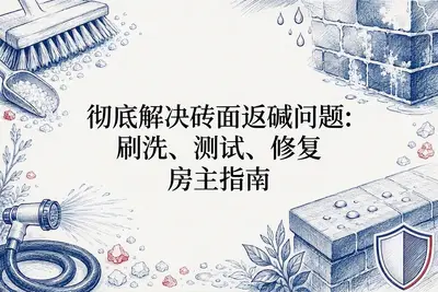 彻底解决砖面返碱问题：刷洗、测试、修复房主指南