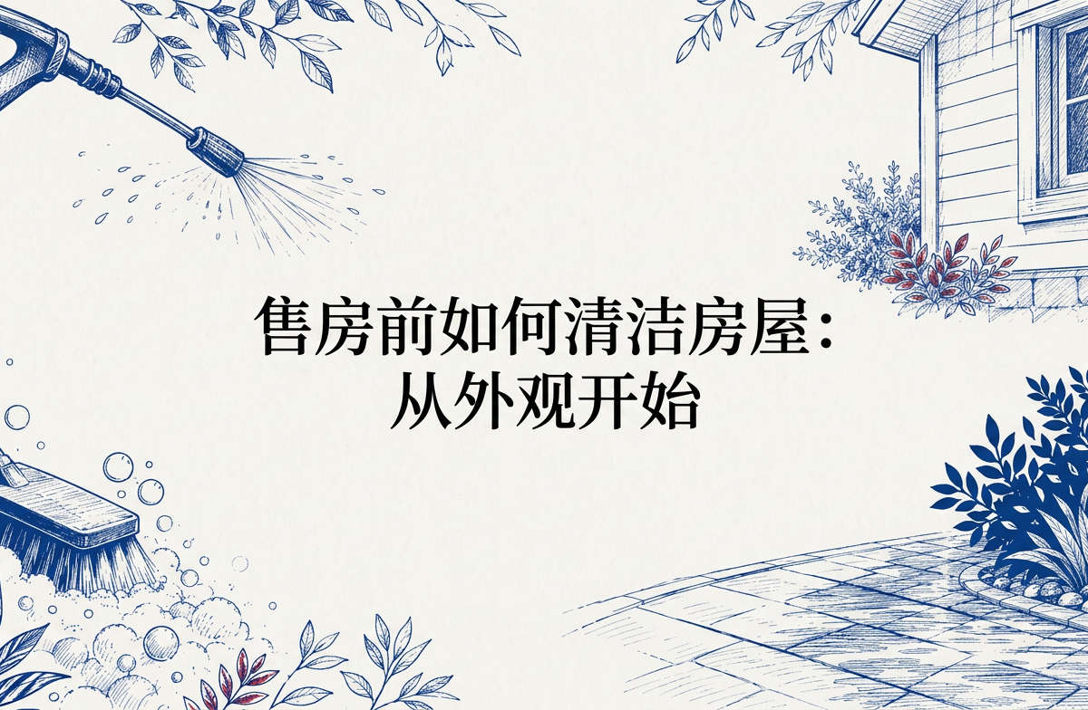 售房前如何清洁房屋:从外观开始