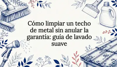 Cómo limpiar un techo de metal sin anular la garantía: guía de lavado suave
