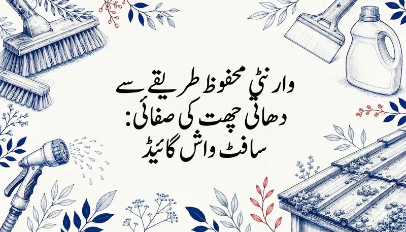 وارنٹی محفوظ طریقے سے دھاتی چھت کی صفائی: سافٹ واش گائیڈ
