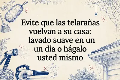 Evite que las telarañas vuelvan a su casa: lavado suave en un día o hágalo usted mismo
