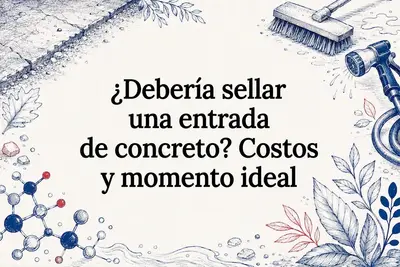 ¿Debería sellar una entrada de concreto? Costos y momento ideal