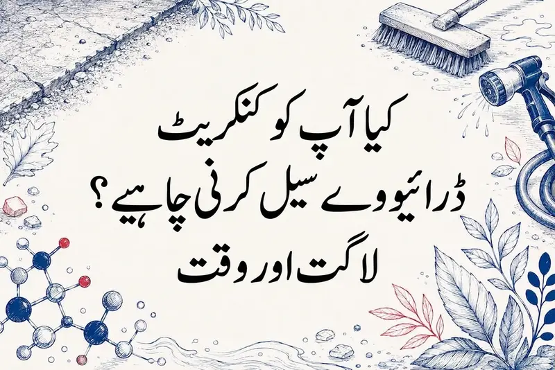 کیا آپ کو کنکریٹ ڈرائیو وے سیل کرنی چاہیے؟ لاگت اور وقت
