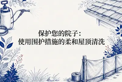 保护您的院子：使用围护措施的柔和屋顶清洗