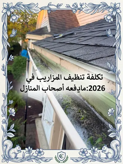 تكلفة تنظيف المزاريب في 2026: ما يدفعه أصحاب المنازل