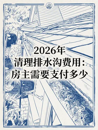 2026年清理排水沟费用：房主需要支付多少