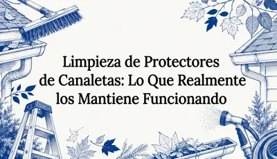 Limpieza de Protectores de Canaletas: Lo Que Realmente los Mantiene Funcionando