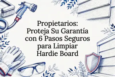 Propietarios: Proteja Su Garantía con 6 Pasos Seguros para Limpiar Hardie Board