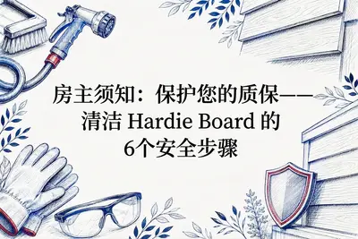 房主须知：保护您的质保——清洁 Hardie Board 的6个安全步骤