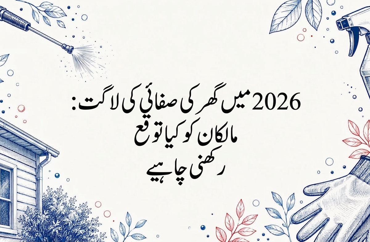 2026 میں گھر کی صفائی کی لاگت: مالکان کو کیا توقع رکھنی چاہیے