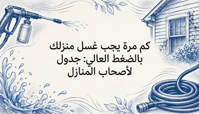 كم مرة يجب غسل منزلك بالضغط العالي: جدول لأصحاب المنازل
