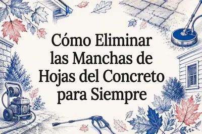 Cómo Eliminar las Manchas de Hojas del Concreto para Siempre