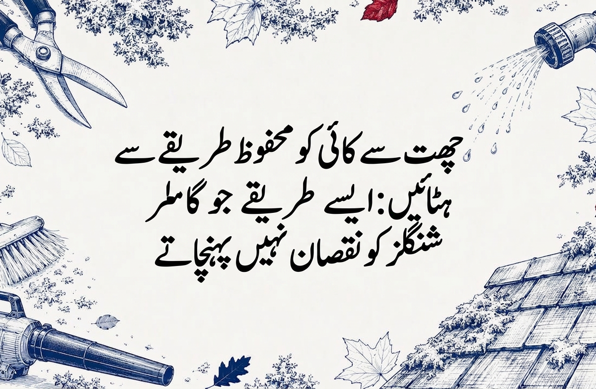 چھت سے کائی کو محفوظ طریقے سے ہٹائیں: ایسے طریقے جو شِنگلز کو نقصان نہیں پہنچاتے
