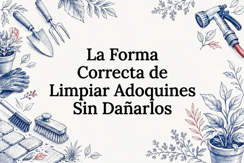 La Forma Correcta de Limpiar Adoquines Sin Dañarlos