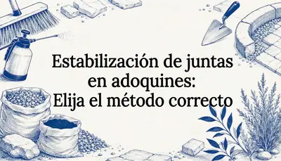 Estabilización de juntas en adoquines: Elija el método correcto
