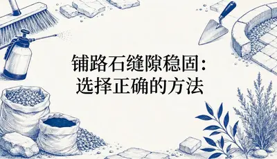 铺路石缝隙稳固：选择正确的方法