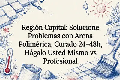 Región Capital: Solucione Problemas con Arena Polimérica, Curado 24–48h, Hágalo Usted Mismo vs Profesional