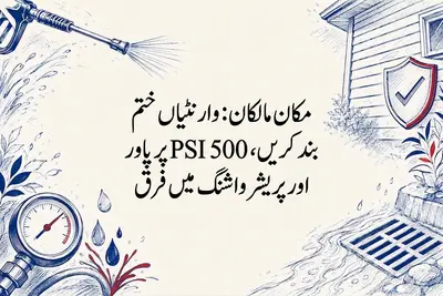 مکان مالکان: وارنٹیاں ختم کرنا بند کریں، 500 PSI پر پاور اور پریشر واشنگ میں فرق