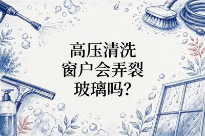 高压清洗窗户会弄裂玻璃吗?
