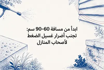 ابدأ من مسافة 60-90 سم: تجنب أضرار غسيل الضغط لأصحاب المنازل