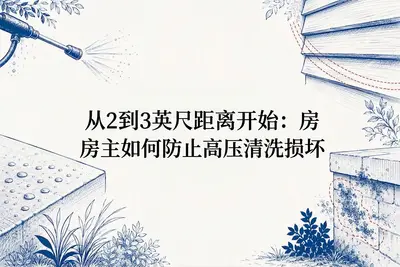 从2到3英尺距离开始:房主如何防止高压清洗损坏