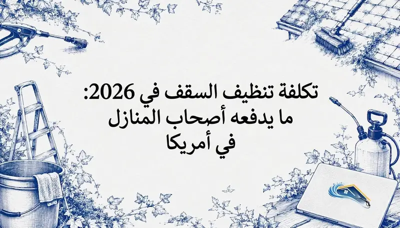 تكلفة تنظيف السقف في 2026: ما يدفعه أصحاب المنازل في أمريكا