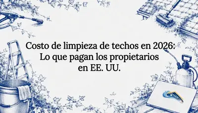 Costo de limpieza de techos en 2026: Lo que pagan los propietarios en EE. UU.