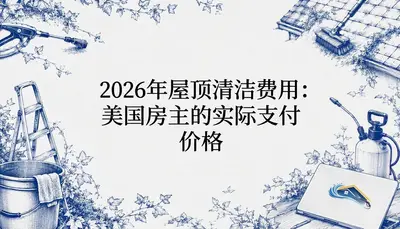 2026年屋顶清洁费用：美国房主的实际支付价格