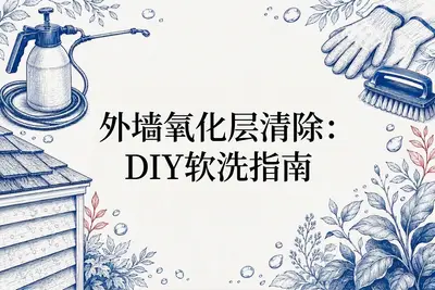 外墙氧化层清除：DIY软洗指南
