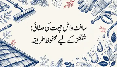 سافٹ واش چھت کی صفائی: شنگلز کے لیے محفوظ طریقہ