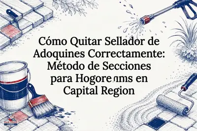 Cómo Quitar Sellador de Adoquines Correctamente: Método de Secciones para Hogares en Capital Region