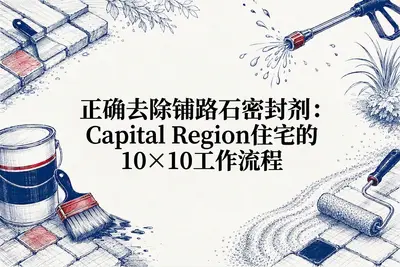 正确去除铺路石密封剂：Capital Region住宅的10×10工作流程