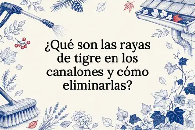 ¿Qué son las rayas de tigre en los canalones y cómo eliminarlas?