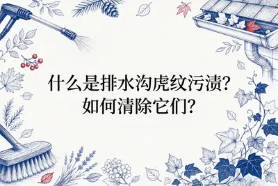 什么是排水沟虎纹污渍?如何清除它们?