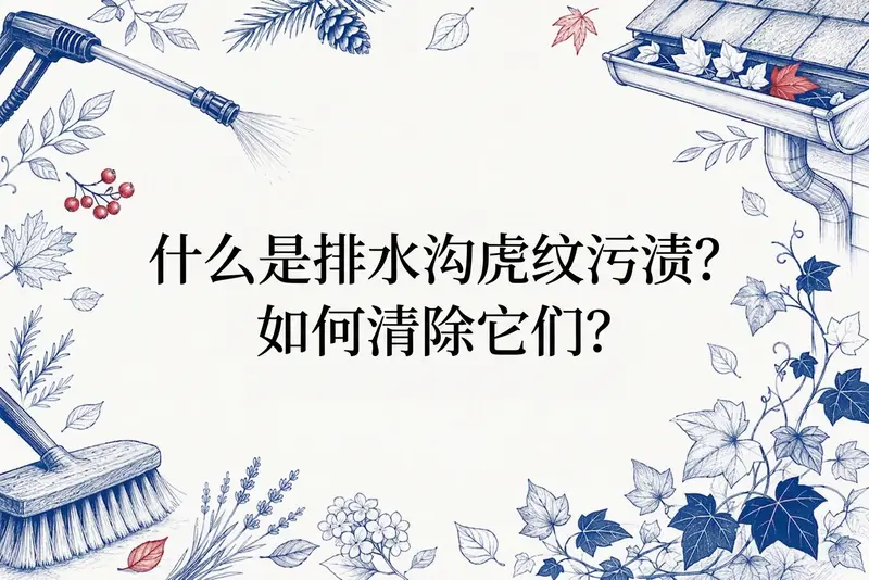 什么是排水沟虎纹污渍?如何清除它们?