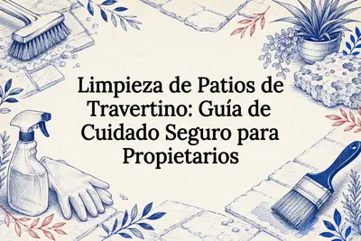 Limpieza de Patios de Travertino: Guía de Cuidado Seguro para Propietarios