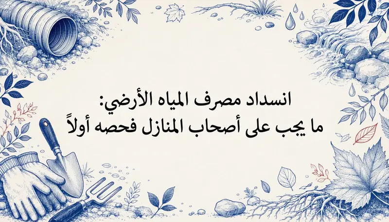 انسداد مصرف المياه الأرضي: ما يجب على أصحاب المنازل فحصه أولاً