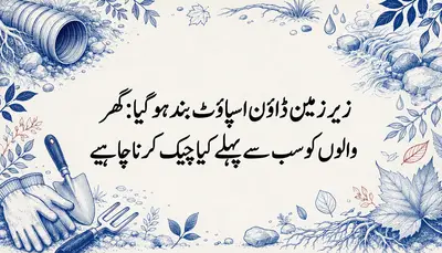 زیر زمین ڈاؤن اسپاؤٹ بند ہو گیا: گھر والوں کو سب سے پہلے کیا چیک کرنا چاہیے